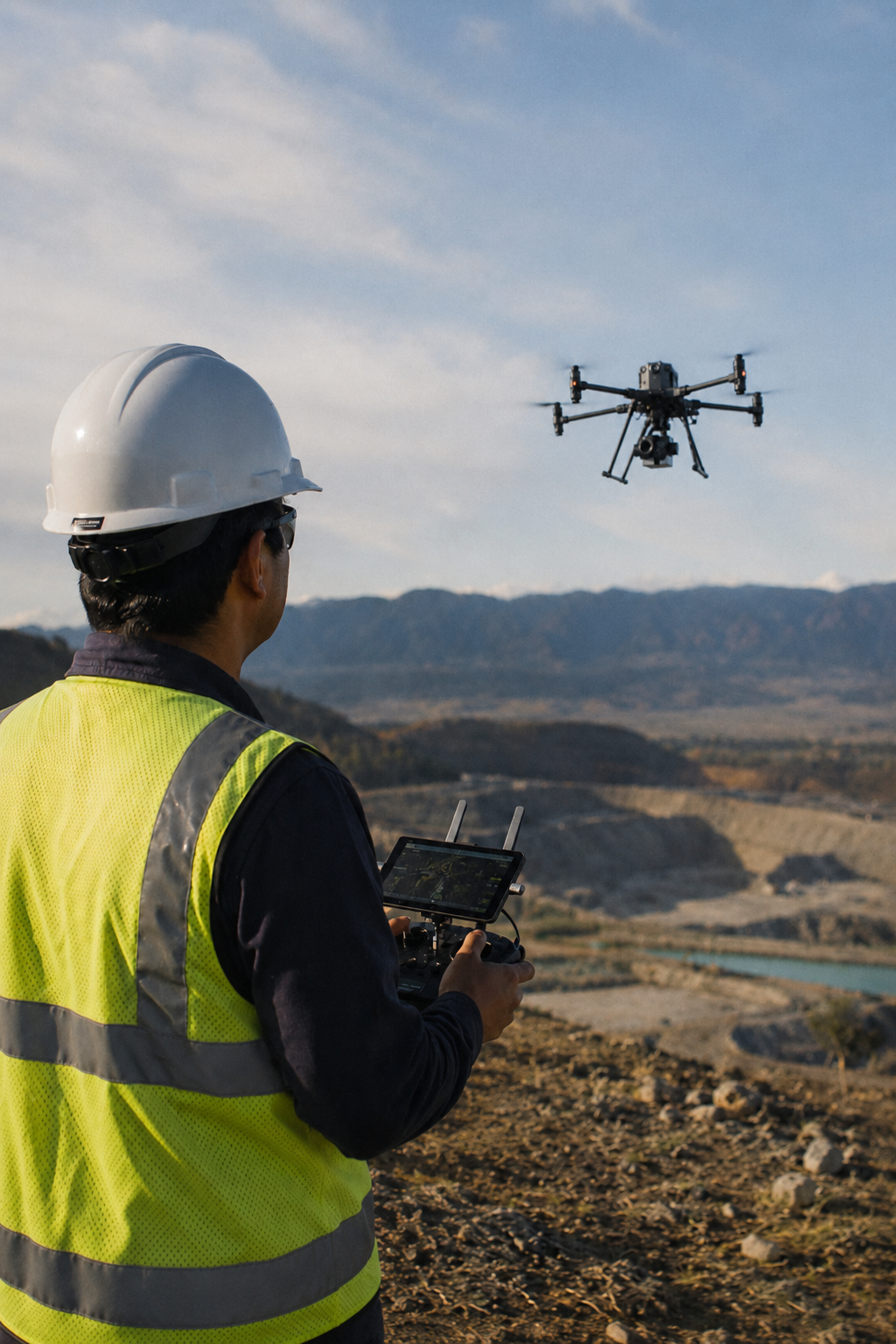 Commercial drone operator preparing for UAPL practical assessment