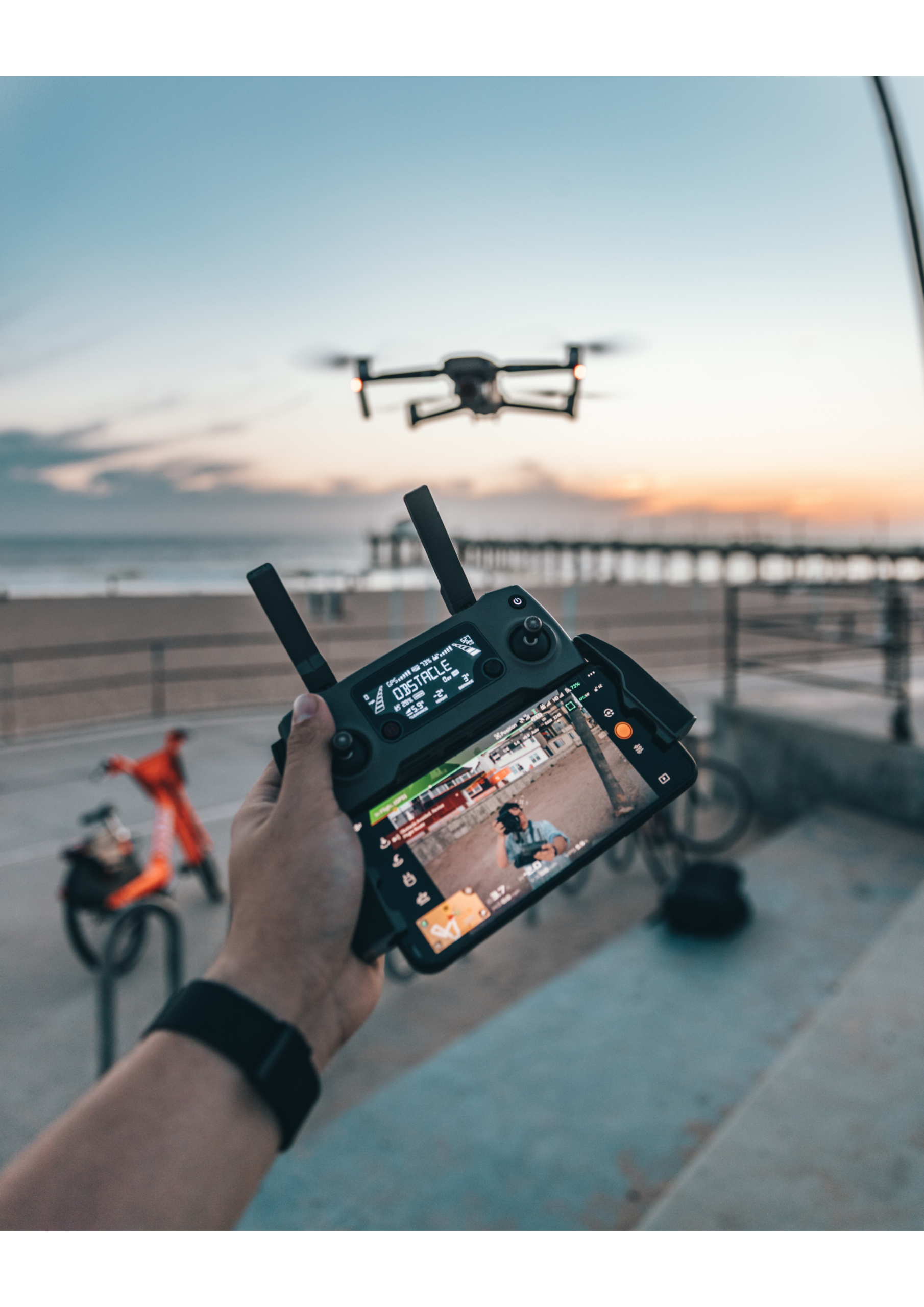 Media and security personnel learning unmanned aircraft theory