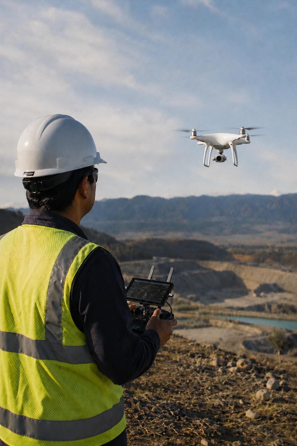 Commercial drone operator preparing for UAPL theory training