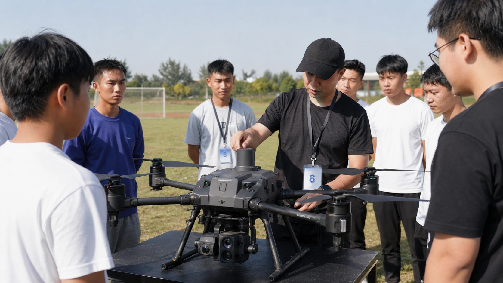 Candidate completing UAPL practical assessment tasks