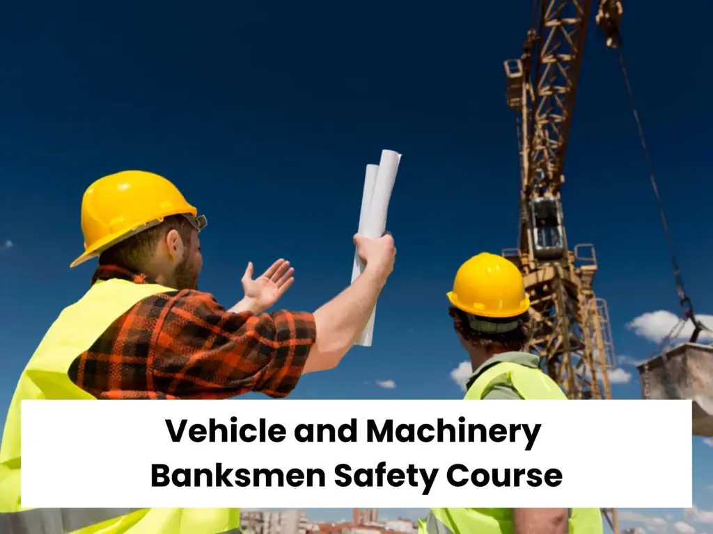 Banksman guiding vehicle and machinery movement safely at a construction site