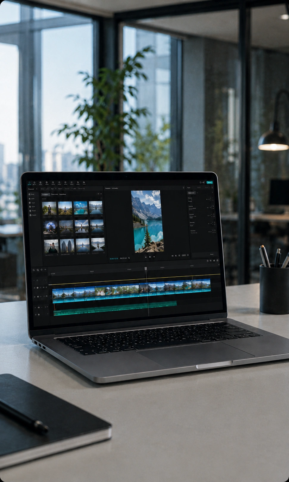 Digital marketer reviewing content performance