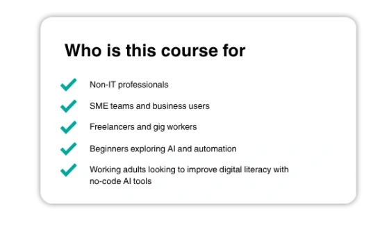 who is this AI course for